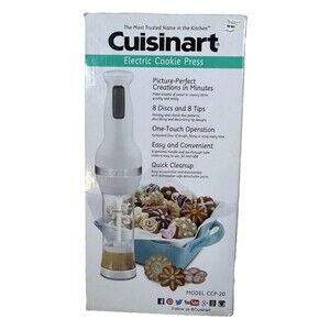 Cuisinart Electric Cookie Press CCP-20 Corded Complete Set Box